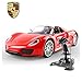 RC Porsche 918 Spyder Grand Sport Racing Remote Control Car Toy Genuine License 1:14 Scale Size with Bright LED Lights, Opening Doors, Rechargeable & Jockey Remote, Special Edition (Colors May Vary)