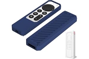 2021 RubRab Protective Case for Siri Remote Control Anti-Slip Durable Silicone Shockproof Rubber Cover for Apple 4K HD TV Sir