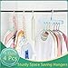 Clothes Hangers Space Saving 4 Packs Hanger Organizer Magic Space Saver Hangers Sturdy Plastic Cascading Hangers Smart Closet Organization for Home, College Dorm Room