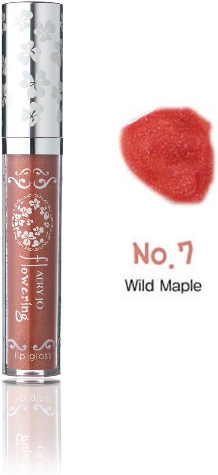 AERY JO Korea Cosmetic Glossy Kisses Soft Glossy Texture Glitter Flowering Lipgloss No.7 Wild Maple