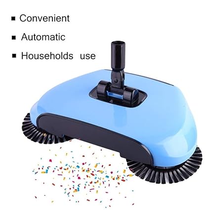 Taran Sweep Drag All-in-One Household Hand Push Rotating Sweeping Broom, Room and Office Floor Sweeper Cleaner Dust Mop Set