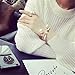 P.phoebus Yellow Gold White Pearl Vintage Jewelry Rhinestone Open Adjustable Knuckle Finger Rings 925 Sterling Silver Plated For Women Men (rings)