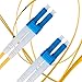 BEYONDTECH 2m (6.56ft) LC to LC Fiber Patch Cable – UPC Single-Mode Duplex Fiber Optic Cable – 9/125µm core, Compatible with OS1 & OS2 – LSZH PUREOptics Series