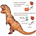  T-Rex Originals T-Rex Costume Inflatable Dinosaur Suit Halloween Adult Inflatable Costume (Brown) 