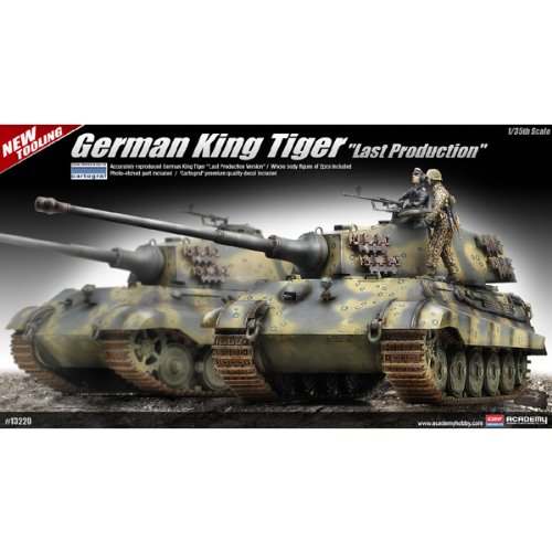 Academy German King Tiger "Last Production" Military Land Vehicle Model Building Kit