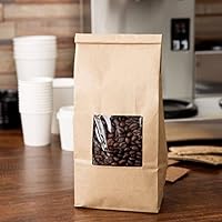 Bakery Bags with Window Kraft 1/2 lb tin tie Coffee Bakery Bags w/Window