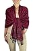Peach Couture Royal Pashmina Intricate Vine Paisley Pashmina Scarf Shawl Wrap
