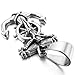 INBLUE Men's Stainless Steel Pendant Necklace Silver Tone Anchor Nautical Steering Wheel Jesus Christ Crucifix Cross -with 23 Inch Chain