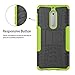 Nokia 5 Case,Mama Mouth Shockproof Heavy Duty Combo Hybrid Rugged Dual Layer Grip Cover with Kickstand for Nokia 5 5.2 inch 2017 (with 4 in 1 Packaged),Green