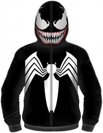 venom hoodie zip up