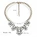 Fit&Wit Golden Tone Rhinestone Choker Crystal Statement Fashion Costume Necklace for Women