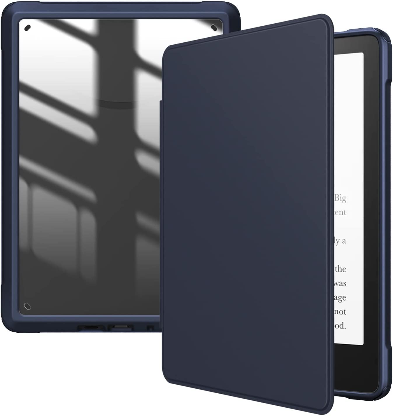 Miimall Leather Case for Kindle Paperwhite 11th Generation 2021, [Auto-Wake/Sleep] [Magnetic Closure] Shookproof Ultra-Thin PU Leather Protective Shell Cover for 6.8" Kindle Paperwhite 11th-Blue