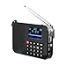 LCJ Portable Digital Solar and Battery Powered Emergency FM Radio Receiver with LED Flashlight