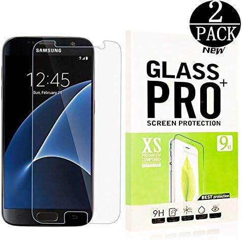 Samsung Galaxy S7 Screen Protector,Linboll [2 Pack] Tempered Screen Protector for Samsung Galaxy S7, 9H Hardness, Bubble Free, Anti-Fingerprint HD Screen Protector Film
