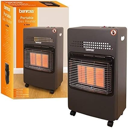 Benross 4.1kW Portable Gas Cabinet Heater 4100 Watt Black ...