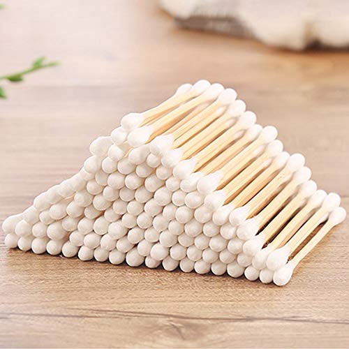 PandaHome, 1200 ct Cotton Swabs, Double Tipped Cotton Connect with 2.9" woonden handle for Cleaning Eyes, Ear, Keyboard, Fingernail, Bathtub and Gun (6 Boxes 200ct) - Thumbnail 3