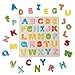 Hey! Play! Wooden Alphabet Puzzle Board with Colorful Wood Letters- Educational Toy for Learning Alphabet, Spelling, & Words for Boys & Girls