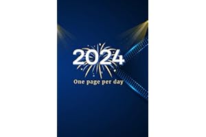 Daily Diary 2024 One Page Per Day: From January 2024 To December 2024/ 366 Days Fully Lined with months tab