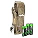 Fenix ALP-MT Holster (Khaki) Holster for PD35, LD12, LD22, E35UE, UC30, TK15C, EC20 with EdisonBright AA/AAA Alkaline Battery Sampler Pack