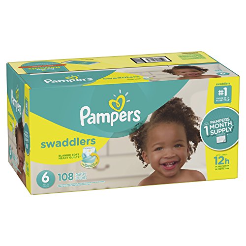 Pampers Swaddlers Disposable Diapers Size 6, 108 Count