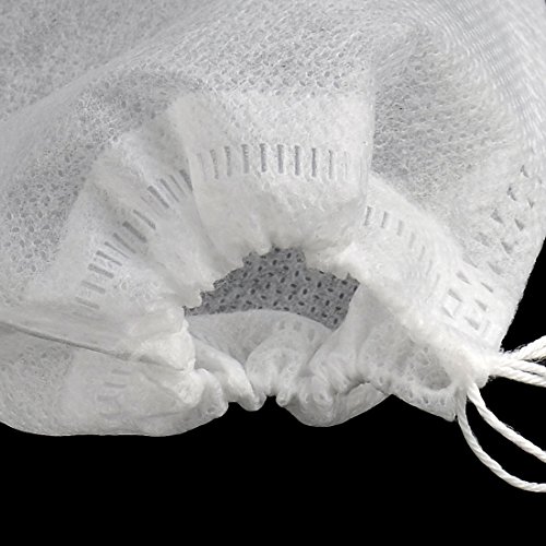uxcell Non-woven Fabric Empty Powder Spice Tea Filter Bag 15cm x 10cm 30 Pcs White