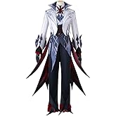 QAHEART Arlecchino Fatui Role Cosplay Costume Anime Game Cosplay Halloween Outfit With Wig Cartoon Manga Servant Uniform