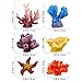 UEETEK 6 Pcs Multicolor Aquarium Decor Artificial Sea Star Fake Coral Hiding Ornament for Fish Tank Decorationthumb 1