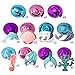 Konsait Mermaid Hanging Swirl Decoration Home Ceiling Wall Decor for Baby Shower Birthday Bridal shower Party Favor Supplies-Mermaid Tail,Hippocampus,Shell,Dolphin for Boy Girls Kids (30Pack)