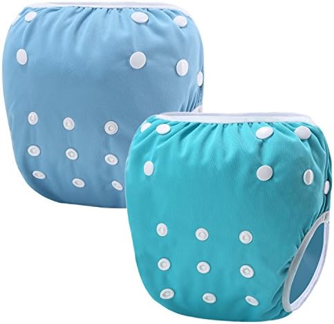 Martofbaby Baby Boy Swimming Cloth Diaper Adjustable Nappy Reusable Pack of 2