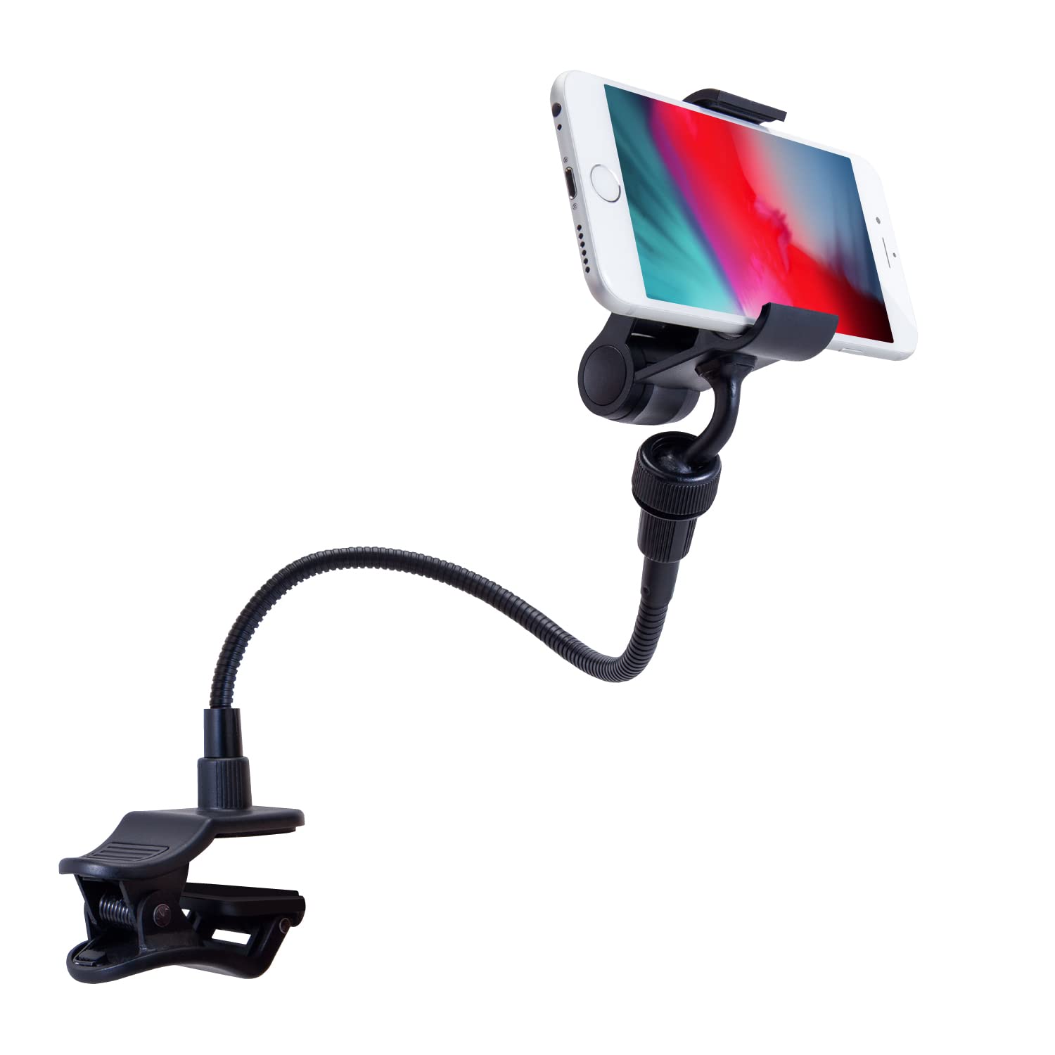 エレコム スマホスタンド アームタイプ 30cm ブラックの商品画像