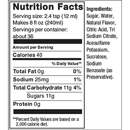 SODASTREAM LEMON LIME SYRUP, 14.8 FLUID OUNCE
