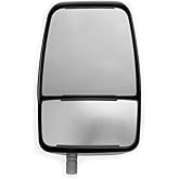 Velvac 714580 Replacement Mirror Head, Right Side, Black, Manual, 1 Pack