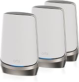 NETGEAR Orbi 960 Series WiFi 6E AXE11000 Quad-Band Mesh System 3 Pack White