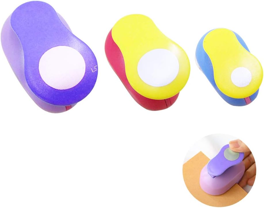 Perforadora De Papel Motivos Decorativos 3 Piezas Perforadora De Figuras Circulo Para Diy Scrapbooking Creacion De Tarjetas Y Mas Vegena Perforadora De Figuras 8 Mm 15 Mm 25mm Punzones Hogar Y Cocina