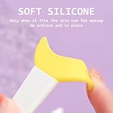 TIANNAIT 4pc Eyeliner Stencils Silicone Eyeshadow Shields Mascara Applicator view 4