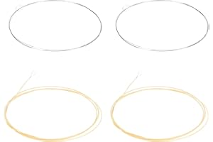 LIGHTAOTAO Steel Banjo Strings Four-String Instrument Strings with Moderate Tension for Music Performance