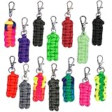 550 Paracord Zipper Pulls 4 Pack - Variety of Colors - Metal Swivel Hook Fits on Most Zippers