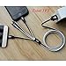 Multi Charging Cable ThinkANT 2Pack (3.3FT+1FT) 4 in 1 Multiple USB Charger Cord Adapter with 8Pin/Type C/Micro USB/Mini USB Port Connectors for Cell Phones Tablets Universal Use (Charging Only)