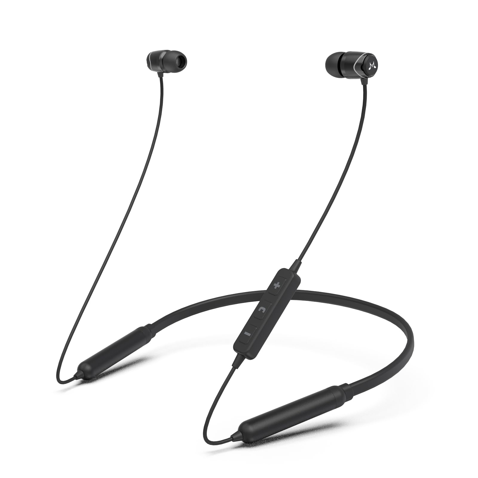 Photo 1 of SoundMAGIC E11BT Neckband Bluetooth Headphones Wireless Earphones HiFi Stereo in Ear Headset with Microphone Noise Isolating Sports Earbuds Long Playtime Black