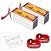 FLOUREON 6S 22.2V 45C 4500mAh RC Battery Lipo Battery Pack with Deans T Plug for RC Airplane Helicopter UAV Drone FPV,RC Evader BX Car, RC Truck, RC Truggy(2-Packs)