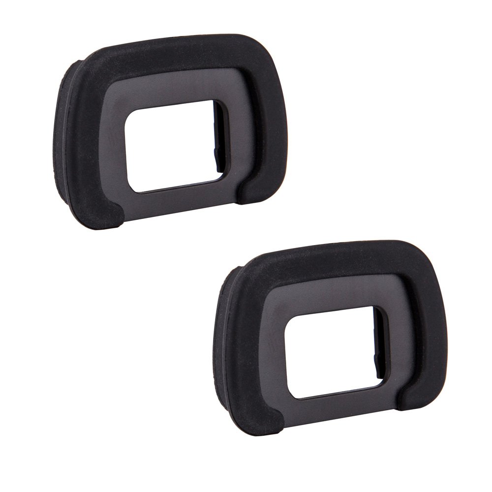 (2 Pack) JJC Soft Silicone Eyecup Eyepiece for Pentax KP, K5, K5II, K5IIs, K-7, K-S1, K-S2, K30, K50, K-70, K500 Replaces Pentax FR Eye Cup