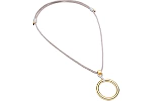 JOJOPANDA Glasses Necklace Eyeglass Holder Ring Chain Cord Sunglasses Strap Stainless Steel Polishing Loop