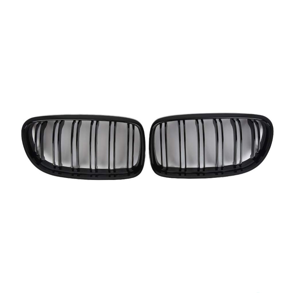 Griglia Rene Anteriore BMW Serie 3 E90 E91 (2009-2012) | Doppia Stecca Nero Lucido, Coppia Di Calandre