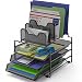 SimpleHouseware Desk 3 Sliding Tray and 5 Stacking Section Organizers, Black primary