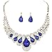 Deals Necklace+Earrings Jewelry Set Womens Mixed Style Bohemia Color Bib Chain Necklace Earrings Jewelry by ZYooh (Blue)