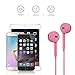 Earphones with Microphone Premium Earbuds Stereo Headphones / 3.5MM AUX / Noise Isolating Headset / Sweat Proof / With Bonus Carry / Remote for Ios Android Smartphone Tablets Devices by Flowsellers