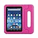 AVAWO Fire 7 2015 Case - Light Weight Shock Proof Convertible Handle Stand Kids Friendly for Amazon Fire 7 inch Display Tablet (5th Generation - 2015 Release Only), Magenta/Rose