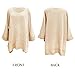 Exlura Women's High Low Knitted Jumper Casual V Neck Loose Oversized Pullover Sweater