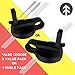 Straw Lid Fits Hydroflask Wide Mouth | Flip Lids Top Cap Straw Brush for Widemouth Sports Water (1 Lid, 1 Lid 2 Straws 1 Brush 1 Handle)