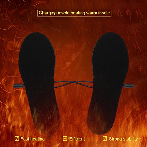 Evaliana Heated Insoles Feet Pads Cut-to-Fit Multiple Sizes Flexible Foot Warmer